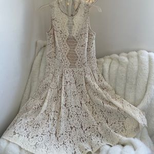 Danny and Nicole Lace Ivory Dress